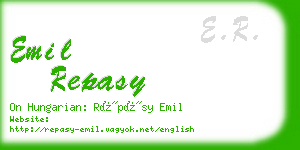 emil repasy business card